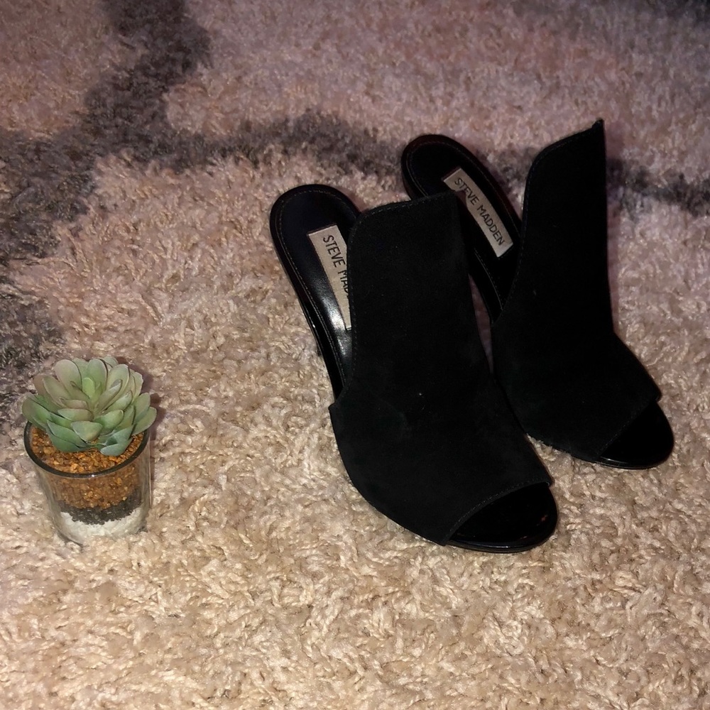 Black Suede Steve Madden